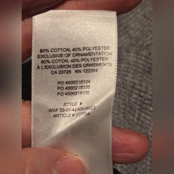 Tna | Waffle West Longsleeve Cropped Top In Gray, Size M - Picture 9 of 9